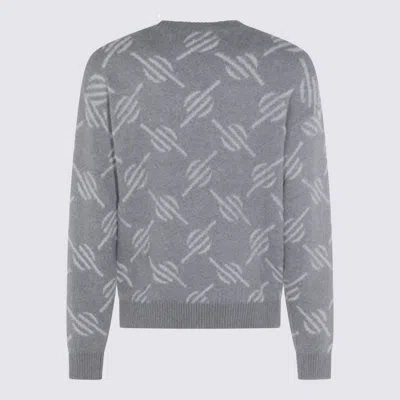 Daily Paper Tevin Monogram Grey Sweater In Gray