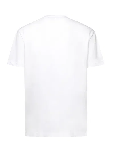 Richmond Printed Cotton T-shirt In White