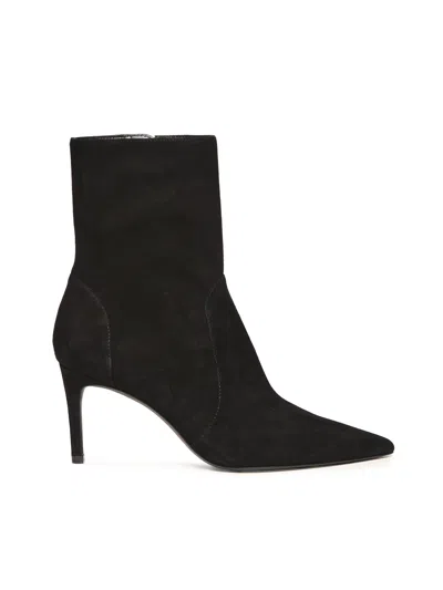 Stuart Weitzman Stuart Power Suede Ankle Boot In Black