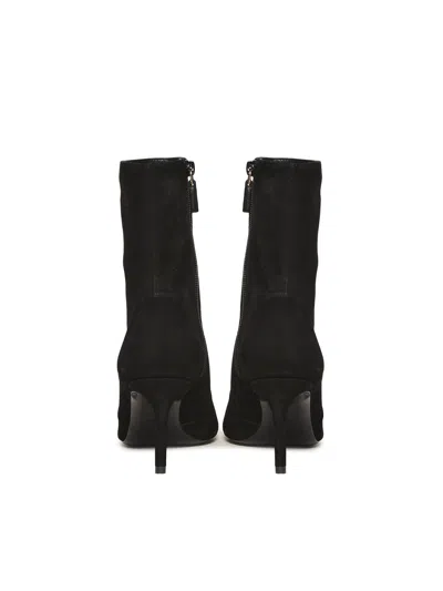 Stuart Weitzman Stuart Power Suede Ankle Boot In Black