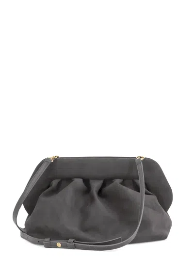 Themoirè Themoir Bios Suede Shoulder Bag In Gray