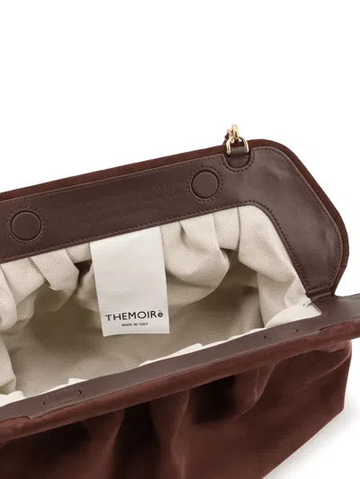 Themoirè Bios Suede Shoulder Bag In Brown