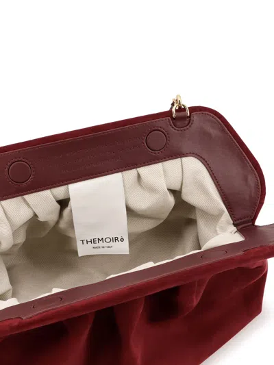 Themoirè Bios Faux Suede Clutch Bag In Brown