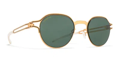 Mykita Vaasa Round-frame Glasses In Gold