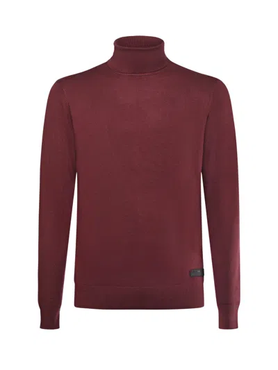 Richmond Gnome Turtleneck In Viscose And Nylon In Burgundy