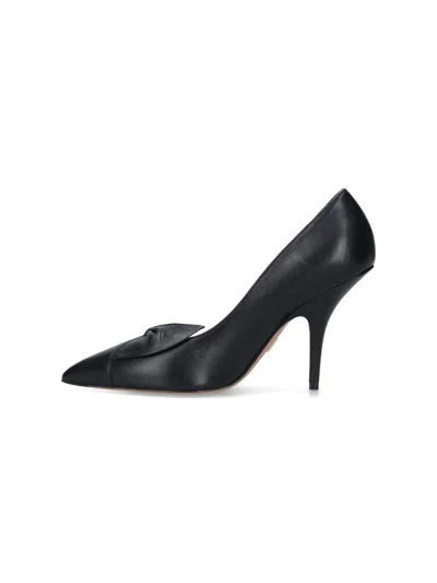 Ferragamo Stylish Pumps With Pointed Toe And Bow In Multi