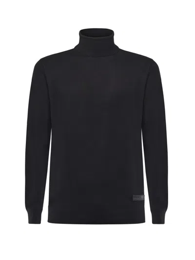 Richmond Gnome Turtleneck In Viscose And Nylon In Black