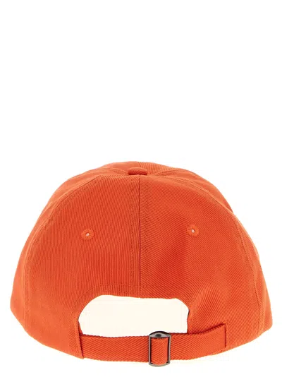 Maison Kitsuné X Hunter Fox Head Embroidered Baseball Cap In Orange