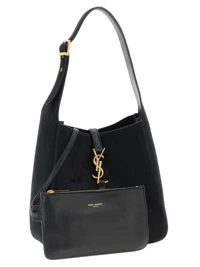 Saint Laurent Small Le 5 A 7 Supple Shoulder Bag In Black