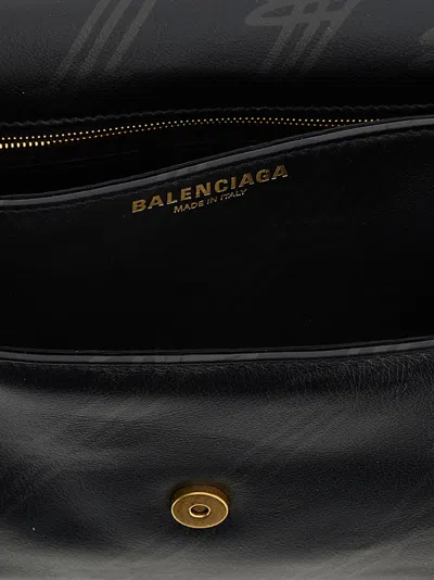 Balenciaga Printed Leather Mini Darling Shoulder Bag In Black