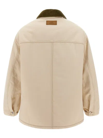 Ami Alexandre Mattiussi Ami Paris 'worker' Jacket In White