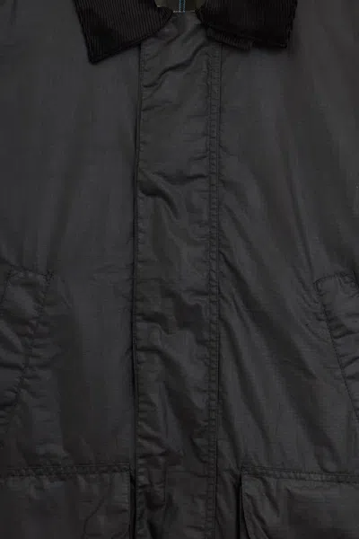 Sunflower Waxe Ripstop Leisure Jacket In Black