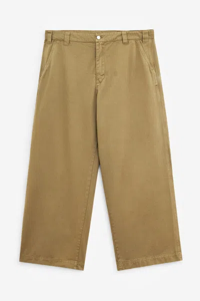 Erl Chino Pants Woven Pants In Brown