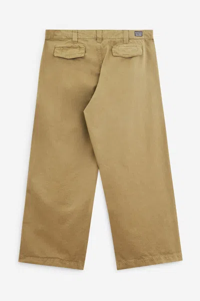Erl Chino Pants Woven Pants In Brown