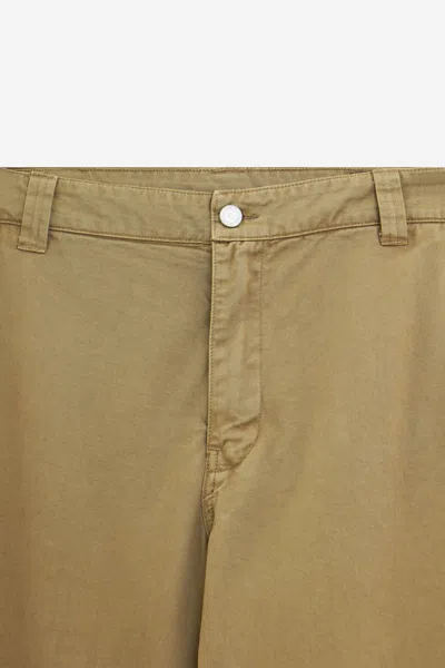 Erl Chino Pants Woven Pants In Brown