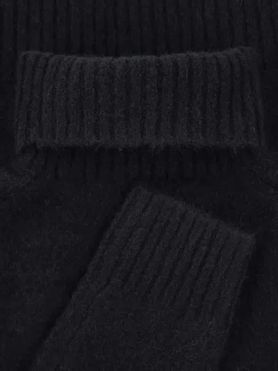 Polo Ralph Lauren Bear-embroidered Turtleneck Pullover In Black