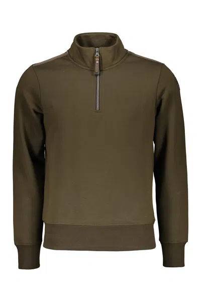Parajumpers Zipper Sweatshirt In Green