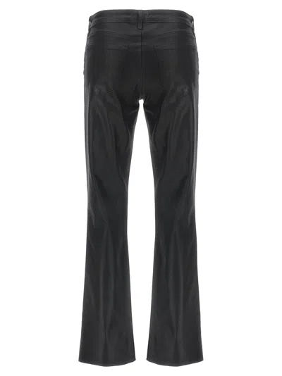 L'agence Sneeki Coated Flared Jeans In Black