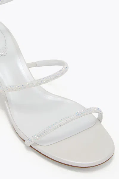 René Caovilla Cleo White Sandal 40 In White