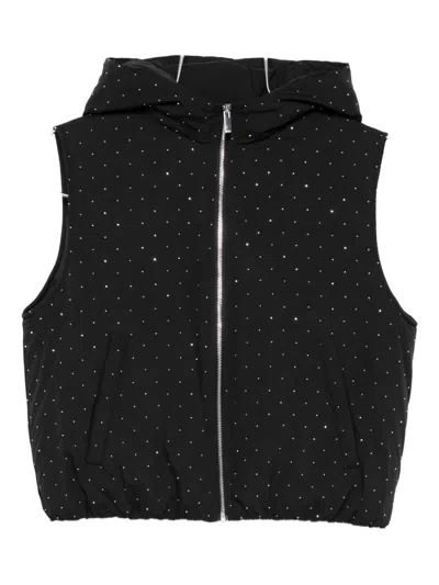 Maje Zip-fastening Gilet In Black
