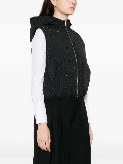 Maje Zip-fastening Gilet In Black