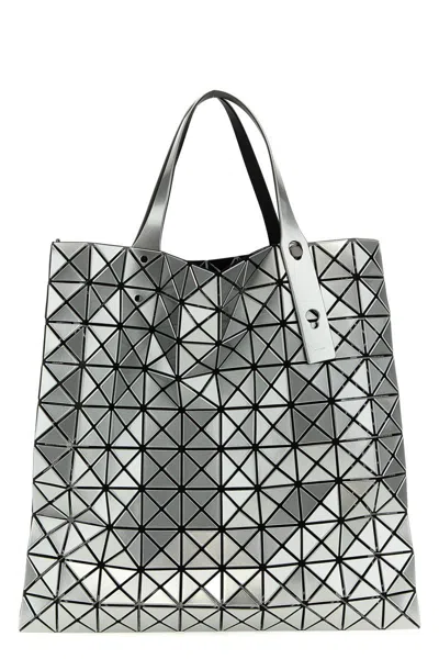 Bao Bao Issey Miyake Geometric Design Tote Bag With Dual Handles In Silver