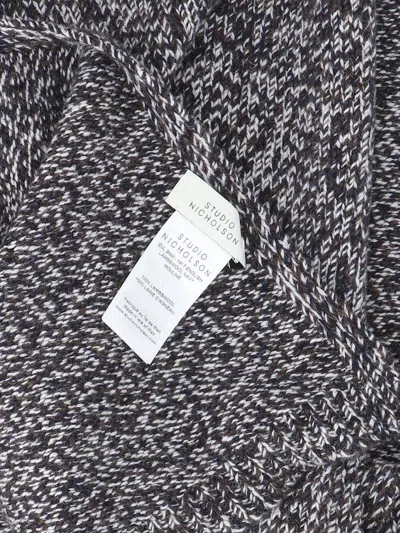 Studio Nicholson Mouline Scarf In Gray