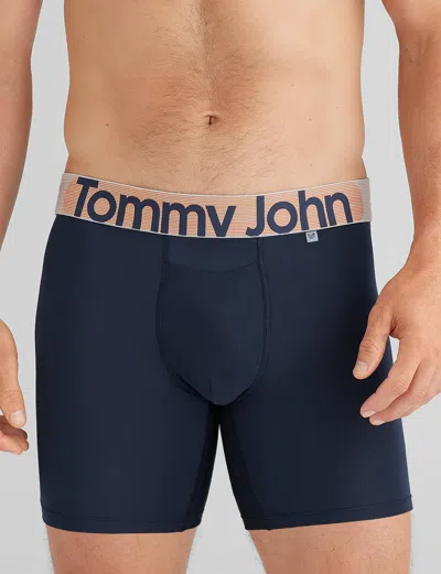 Tommy John Men's 360 Sport Mid-length Boxer Brief 6" In Gray