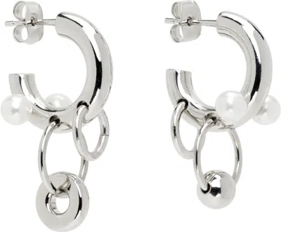 Justine Clenquet Willy Earrings In Silver