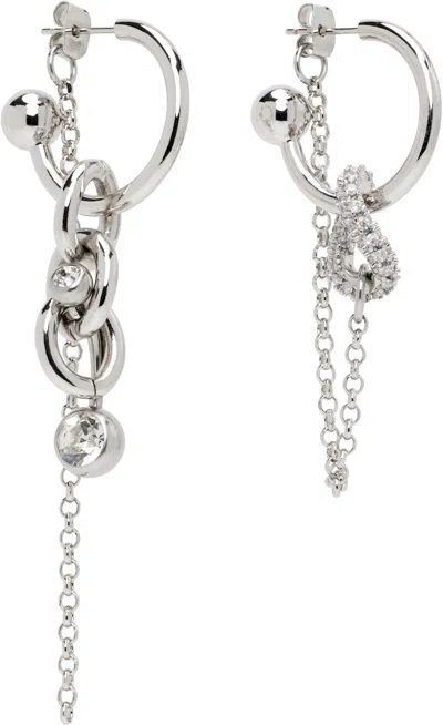 Justine Clenquet Abel Earrings In Silver