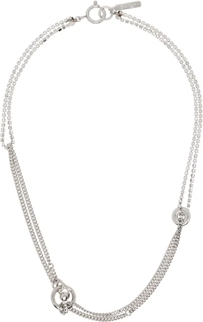 Justine Clenquet Ssense Exclusive Molly Necklace In Metallic