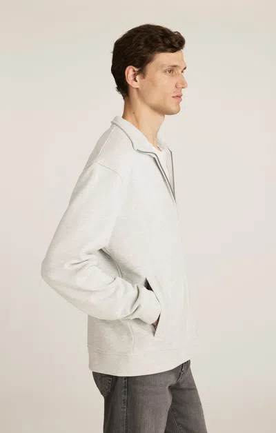 Mavi Edition Full Zip Sweatshirt In Kar Melange In Gray