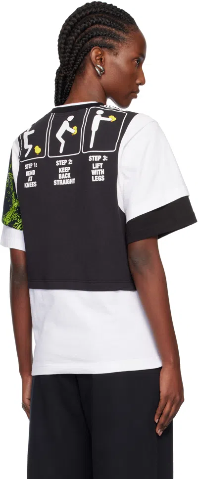 Marine Serre Regenerated Graphic Jersey Layered T-shirt In Multi