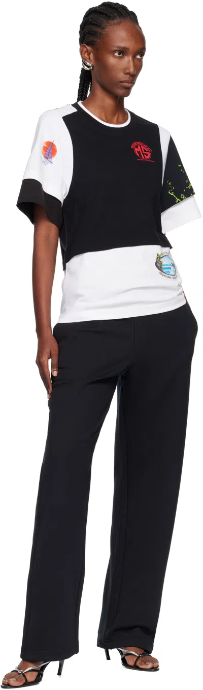 Marine Serre Regenerated Graphic Jersey Layered T-shirt In Multi