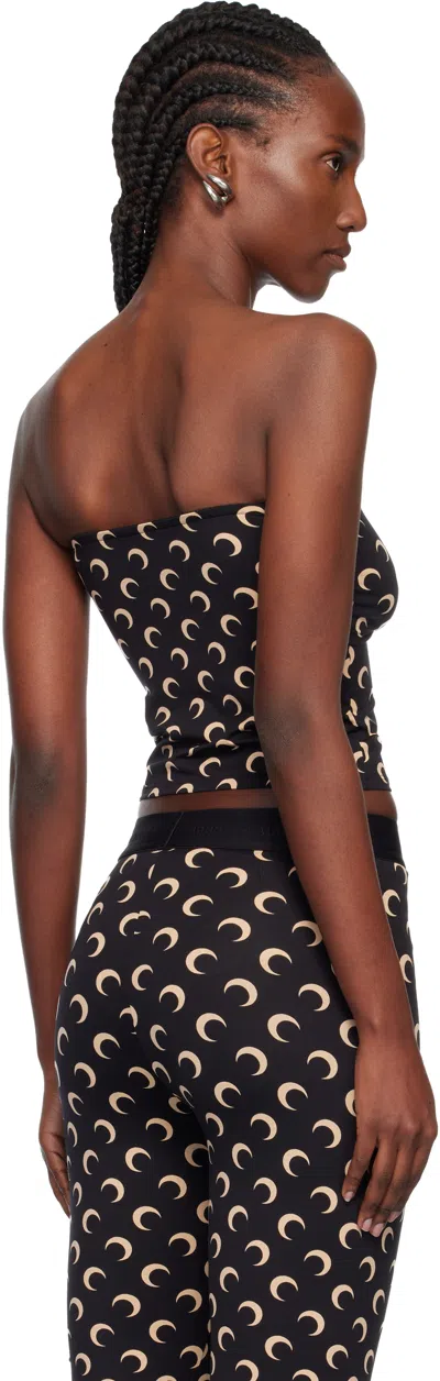 Marine Serre Moon Printed Jersey Sleeveless Tube Top In Multi