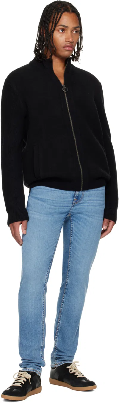 Nudie Jeans Blue Lean Dean Jeans In Blue