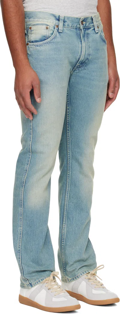 Nudie Jeans Blue Slim Jim Jeans In Blue