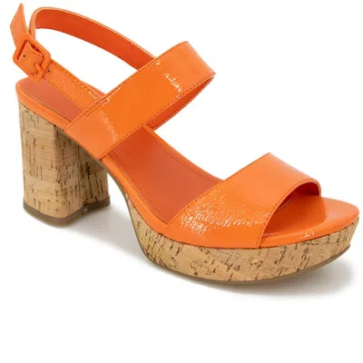 Kenneth Cole Reaction Reebeka Womens Patent Open Toe Platform Sandals In Multi