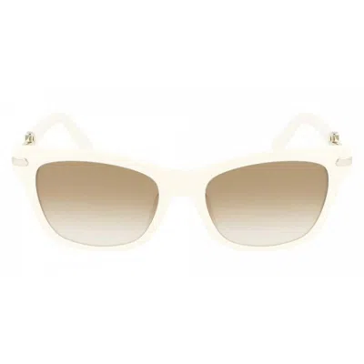 Ferragamo Brown Gradient Rectangular Ladies Sunglasses Sf2019slb 103 54 In Brown