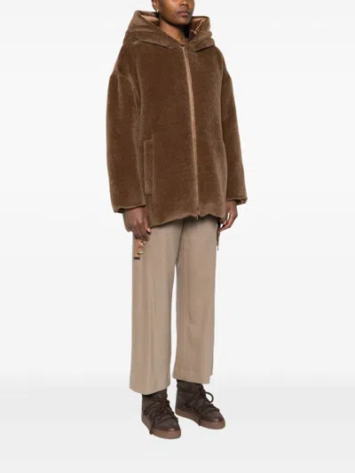 Max Mara The Cube Max Mara Olivia Hooded Coat In Multi