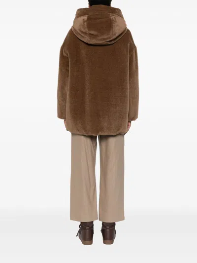 Max Mara The Cube Max Mara Olivia Hooded Coat In Multi