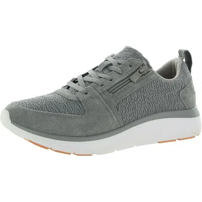Vionic Remi Womens Suede Lifestyle Casual And Fashion Sneakers In Gray