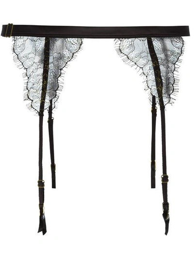 Shop Maison Close 'jardin Imperial' Garter Belt - Black