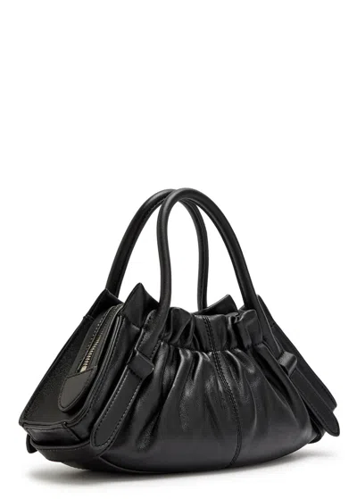 Marc Jacobs The Cristina Small Satchel Leather Cross-body Bag In Black