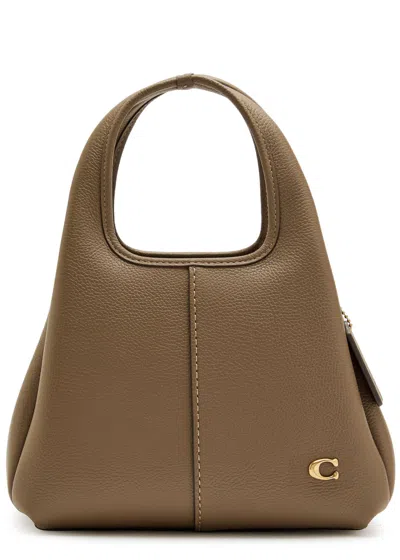 Coach Lana 23 Pebbled Leather Top Handle Bag In Brown