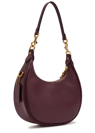 Coach Jonie Leather Shoulder Bag In Burgundy