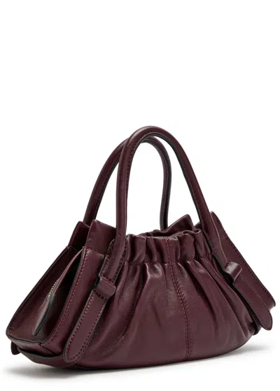 Marc Jacobs The Cristina Small Satchel Leather Cross-body Bag In Purple