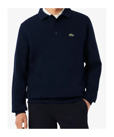 Lacoste Classic Fit Long-sleeved L.12.12 Polo In Blue