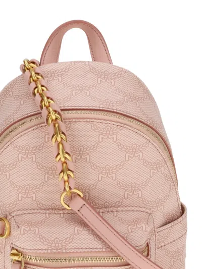 Mcm Stark Lauretos Chain Backpack In Pink
