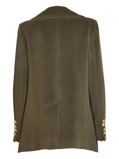 Tagliatore Double-breasted Wool Short Coat In Brown